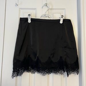 Urban Outfitters - Elegant Black Lace Trim Skirt